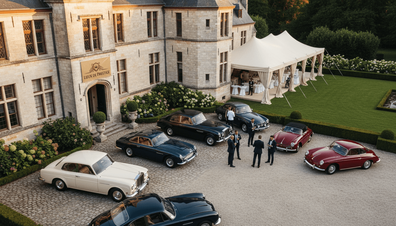 Réception dans un château