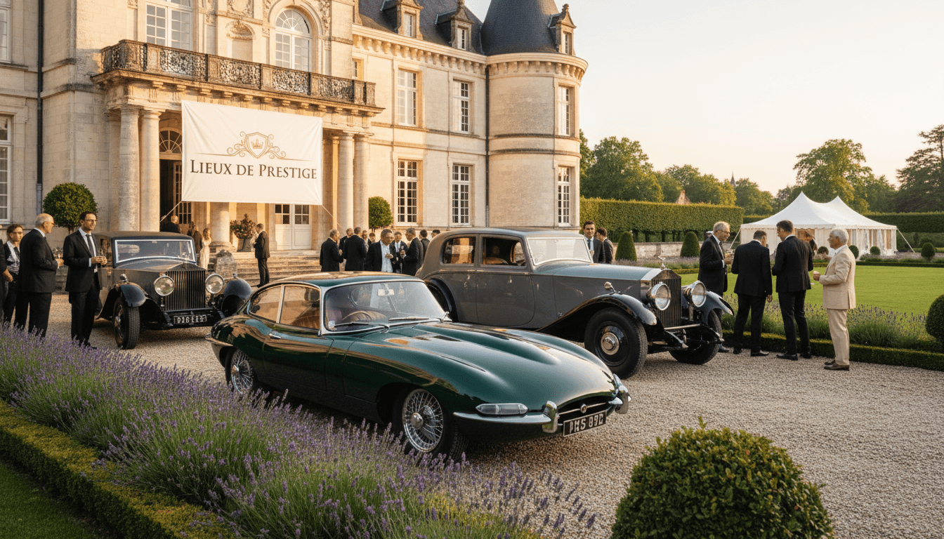 Célébration dans un château